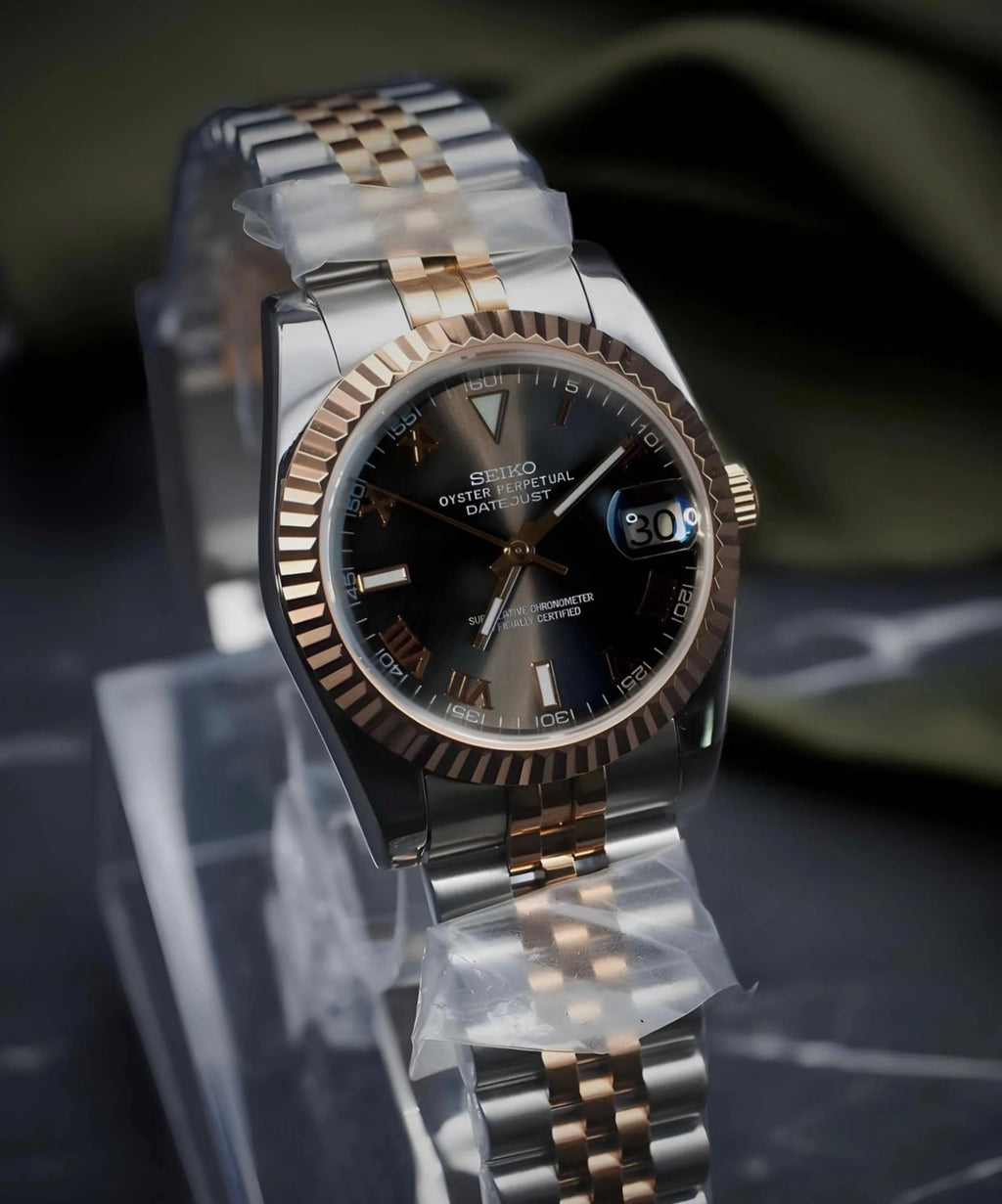 Seikodate "two tone rose grey" NH35