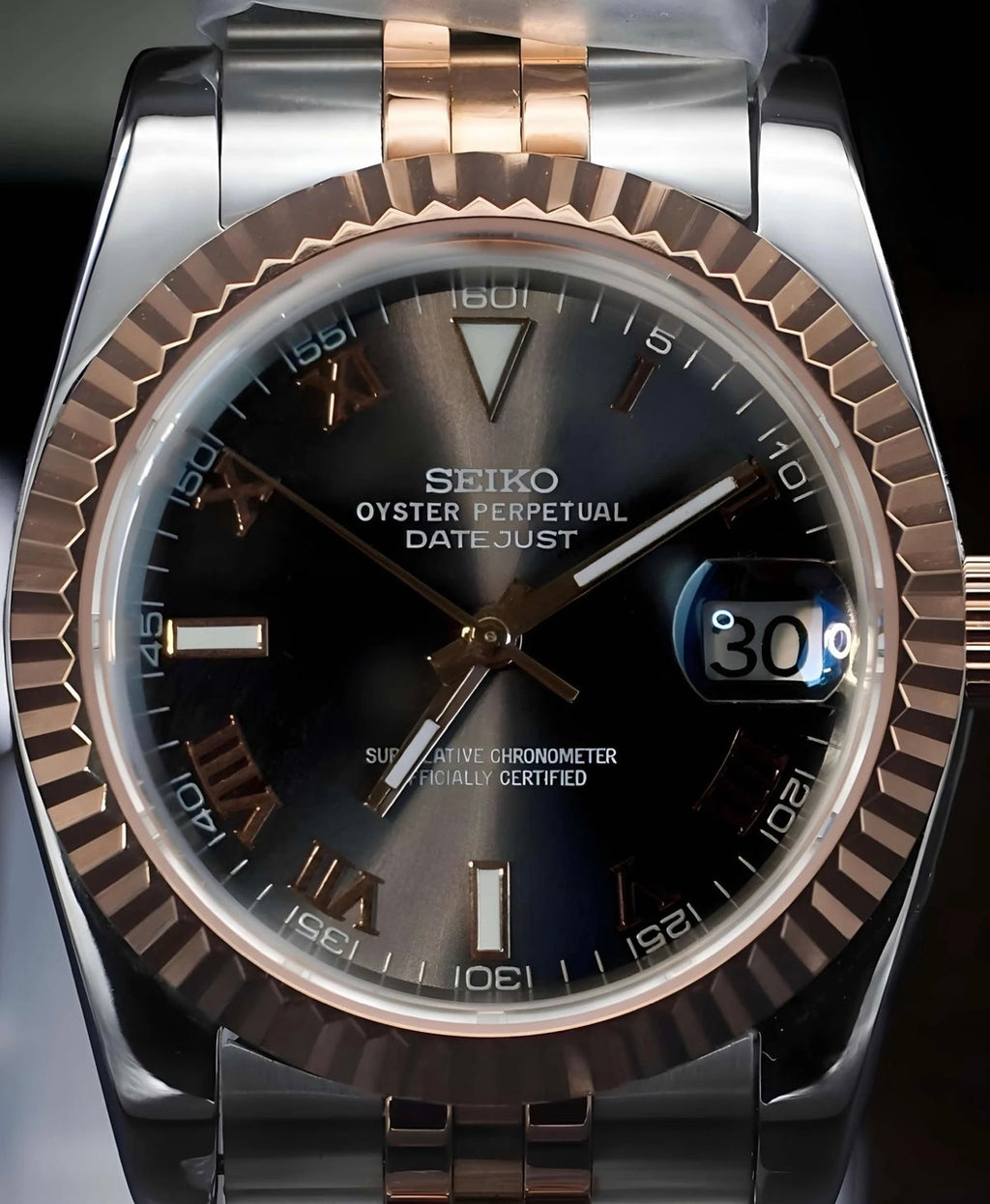 Seikodate "two tone rose grey" NH35