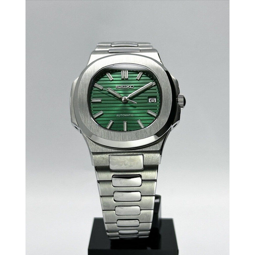 Seikotilus "Silver green" NH35