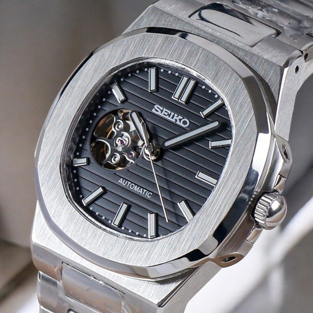 Seikotilus "Steel black" NH35