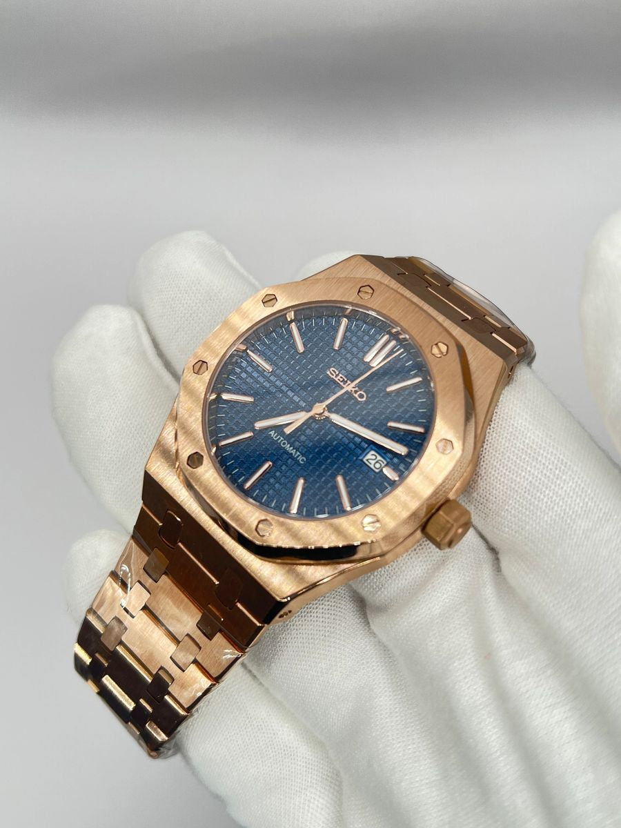 Seikoak "Rose gold navy" NH35