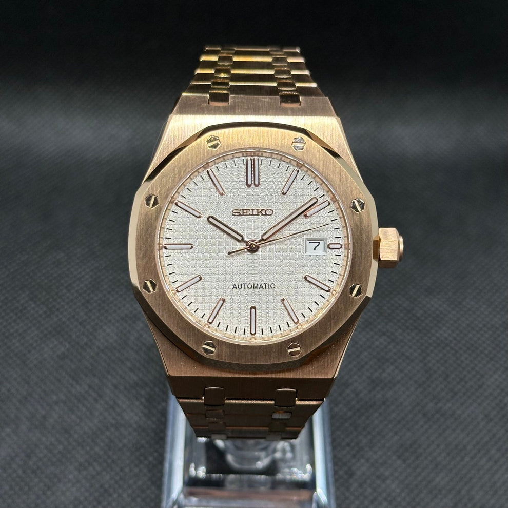 Seikoak "Rose gold white" NH35
