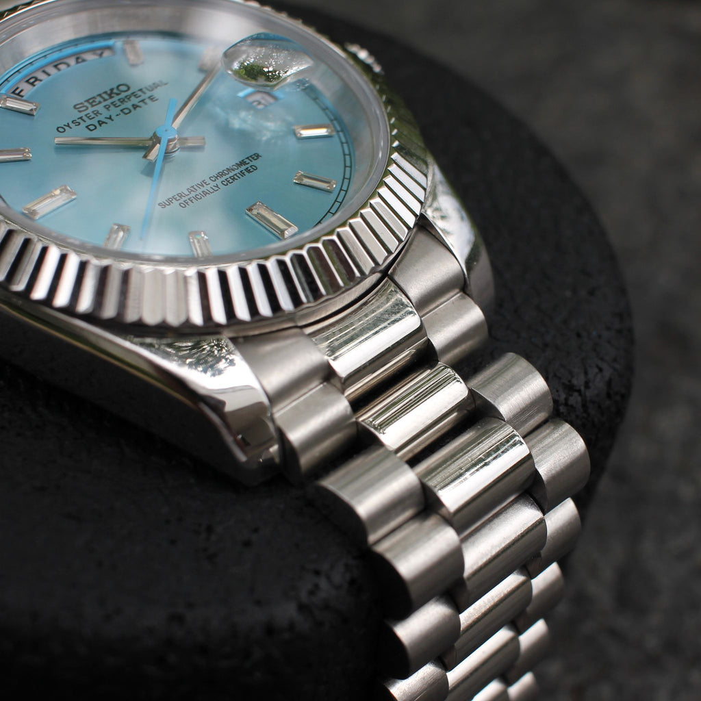 Seikodate "Steel ice blue diamonds" NH35