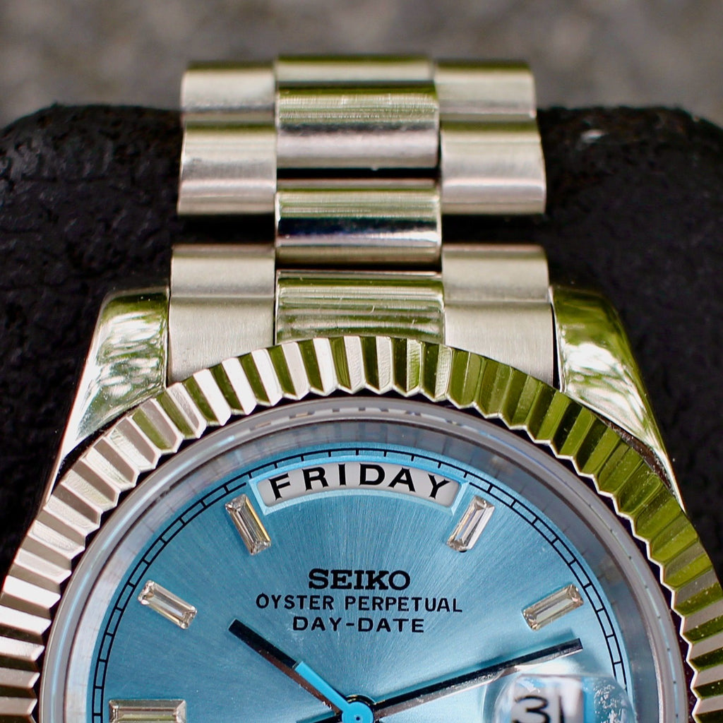 Seikodate "Steel ice blue diamonds" NH35