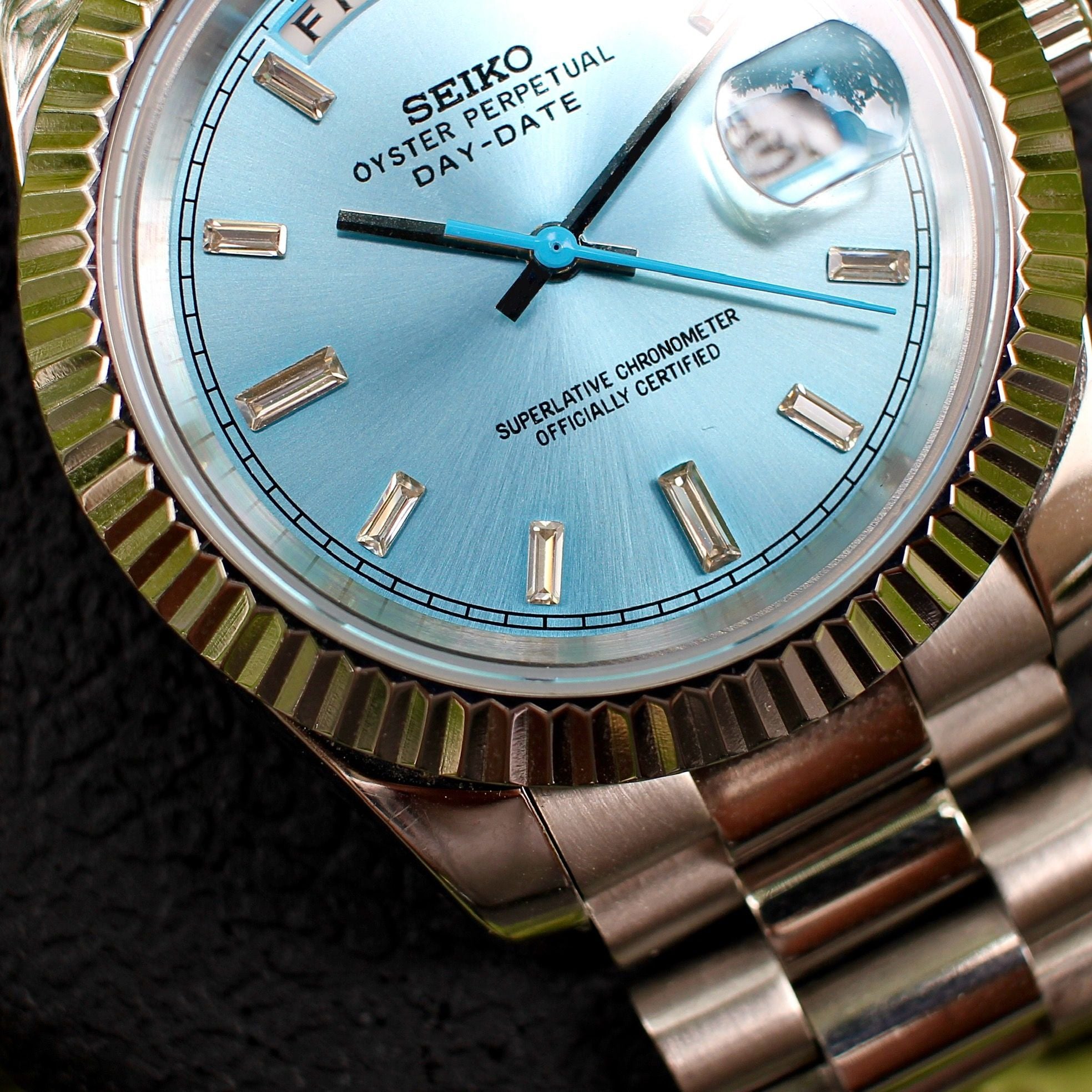 Seikodate "Steel ice blue diamonds" NH35