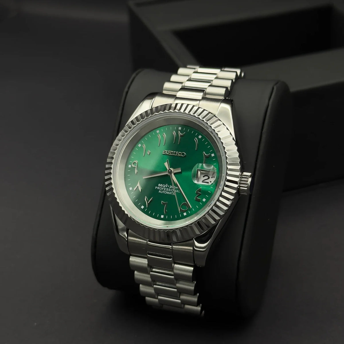 Seikojust "Steel green president" NH35