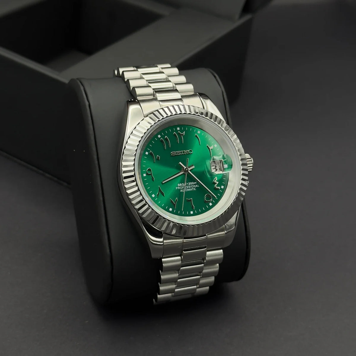 Seikojust "Steel green president" NH35