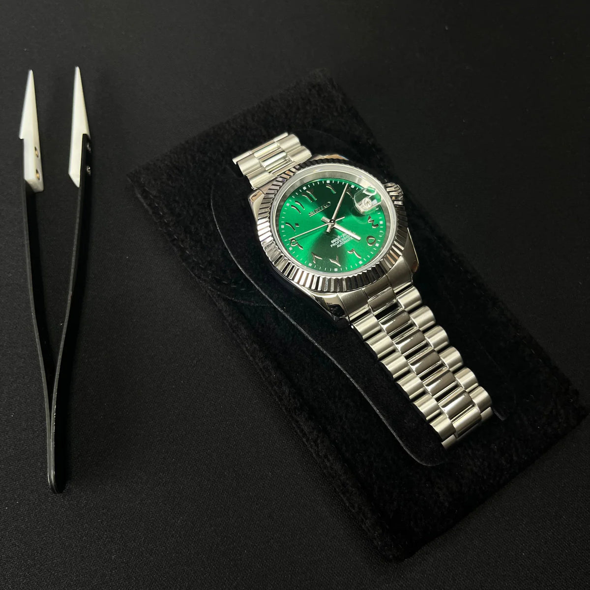 Seikojust "Steel green president" NH35