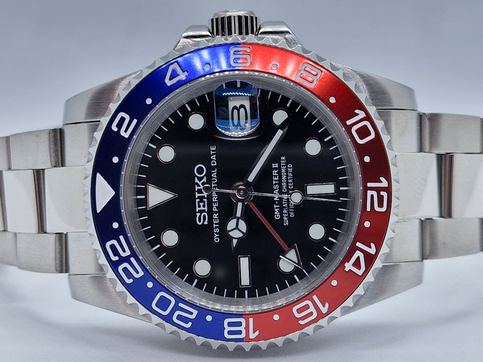 Seikomod GMT "Pespi oyster" NH34