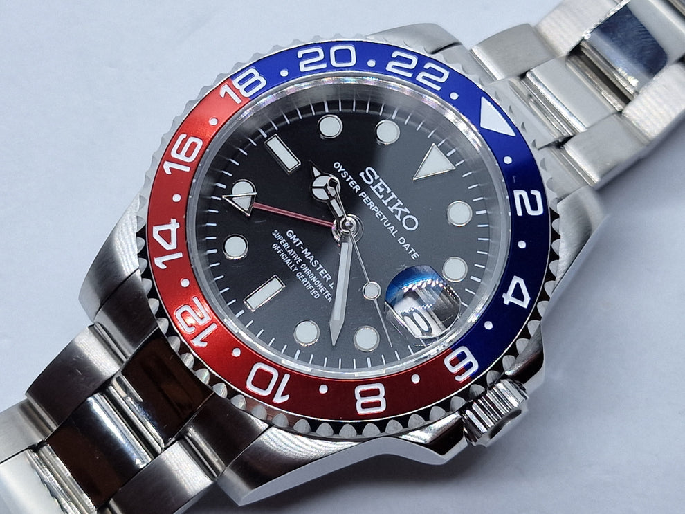 Seikomod GMT "Pespi oyster" NH34