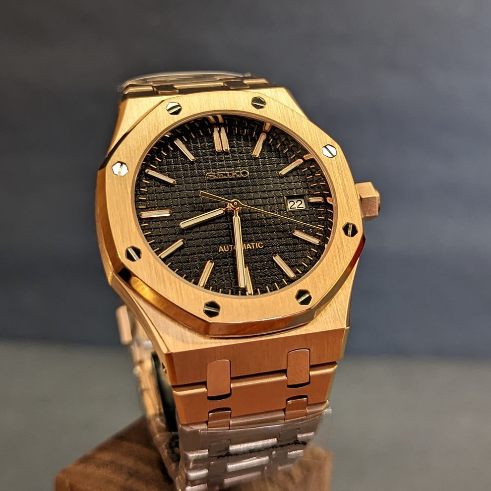 Seikoak "Rose gold black" NH35