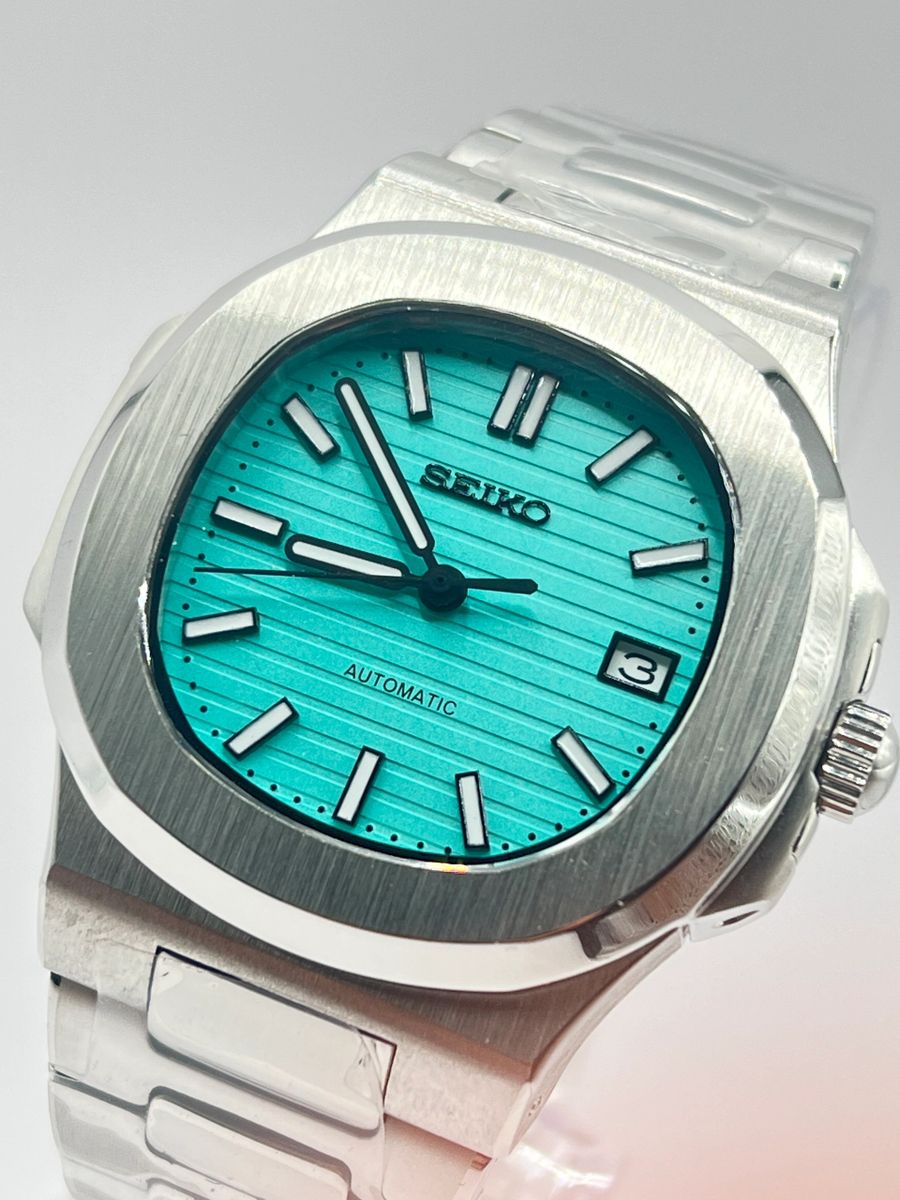Seikotilus "Tiffany blue" NH35