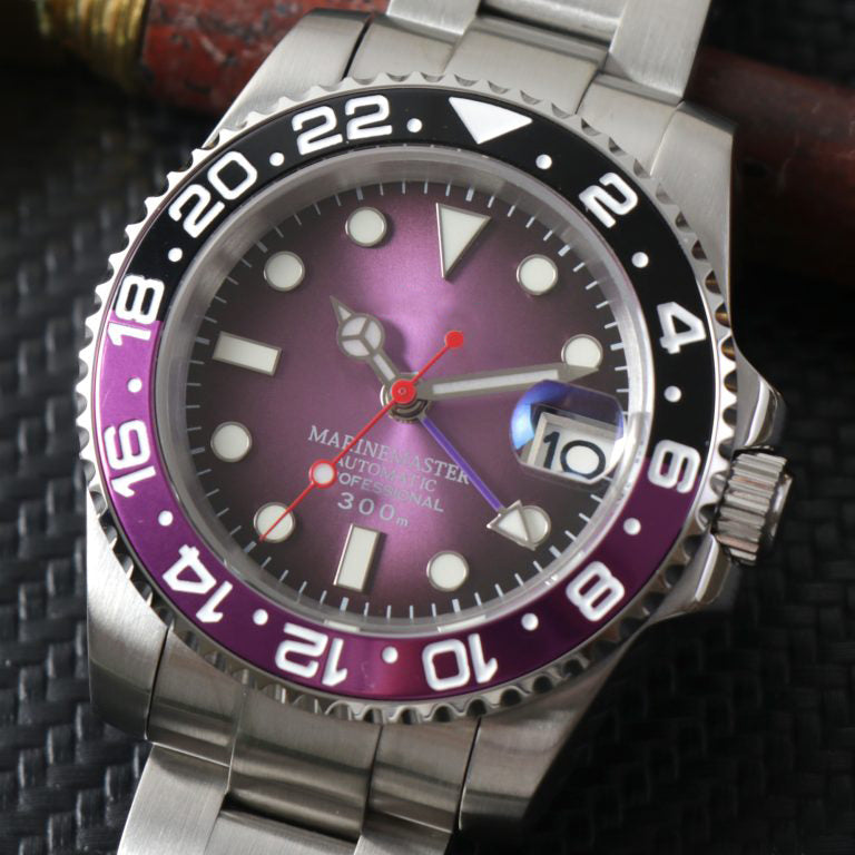 Seikomariner "Two tone purple steel" NH35