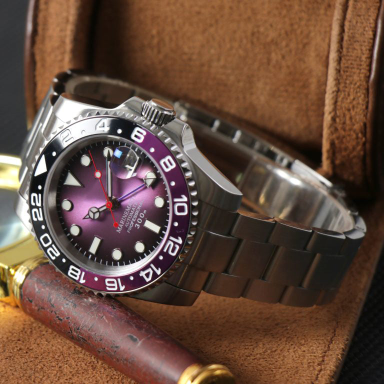 Seikomariner "Two tone purple steel" NH35
