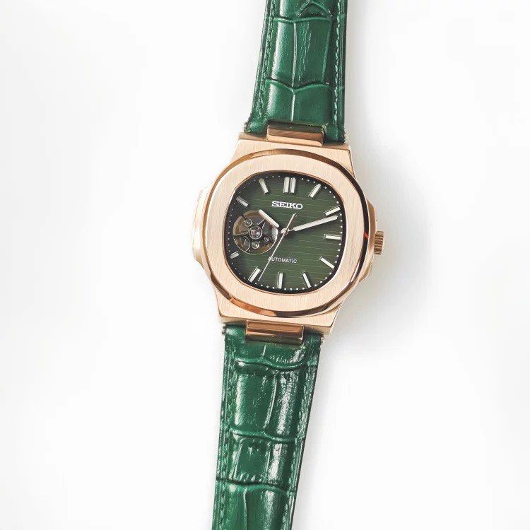 Seikotilus "Green rose gold" NH35