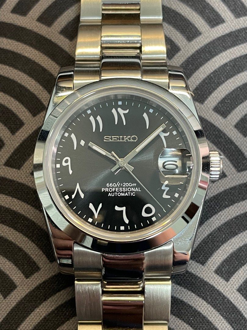 Seikojust "Steel black oyster" NH35
