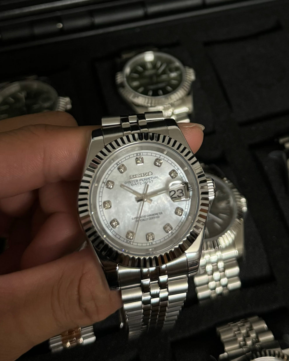 Seikojust "Steel white" NH35