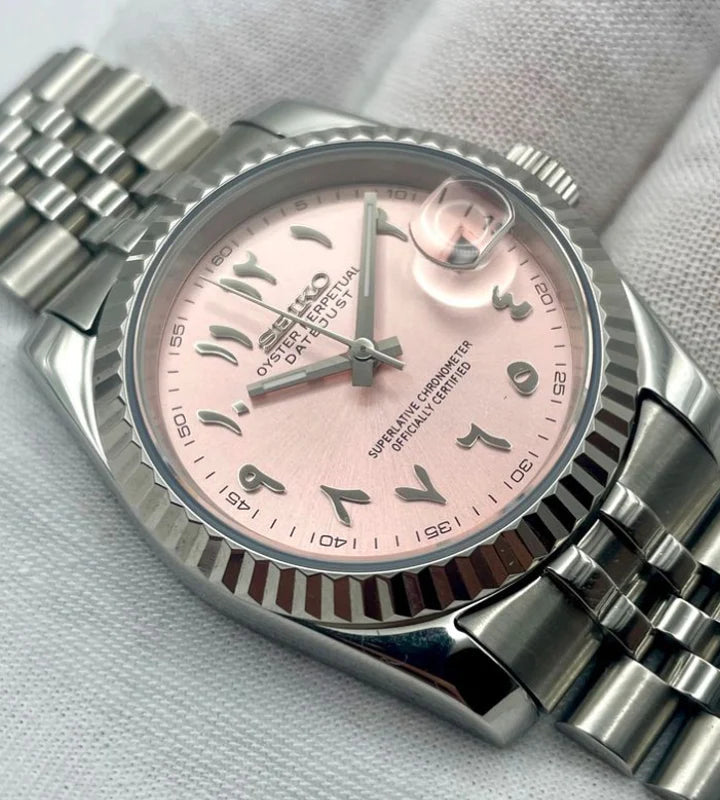 Seikojust "Steel pink" NH35
