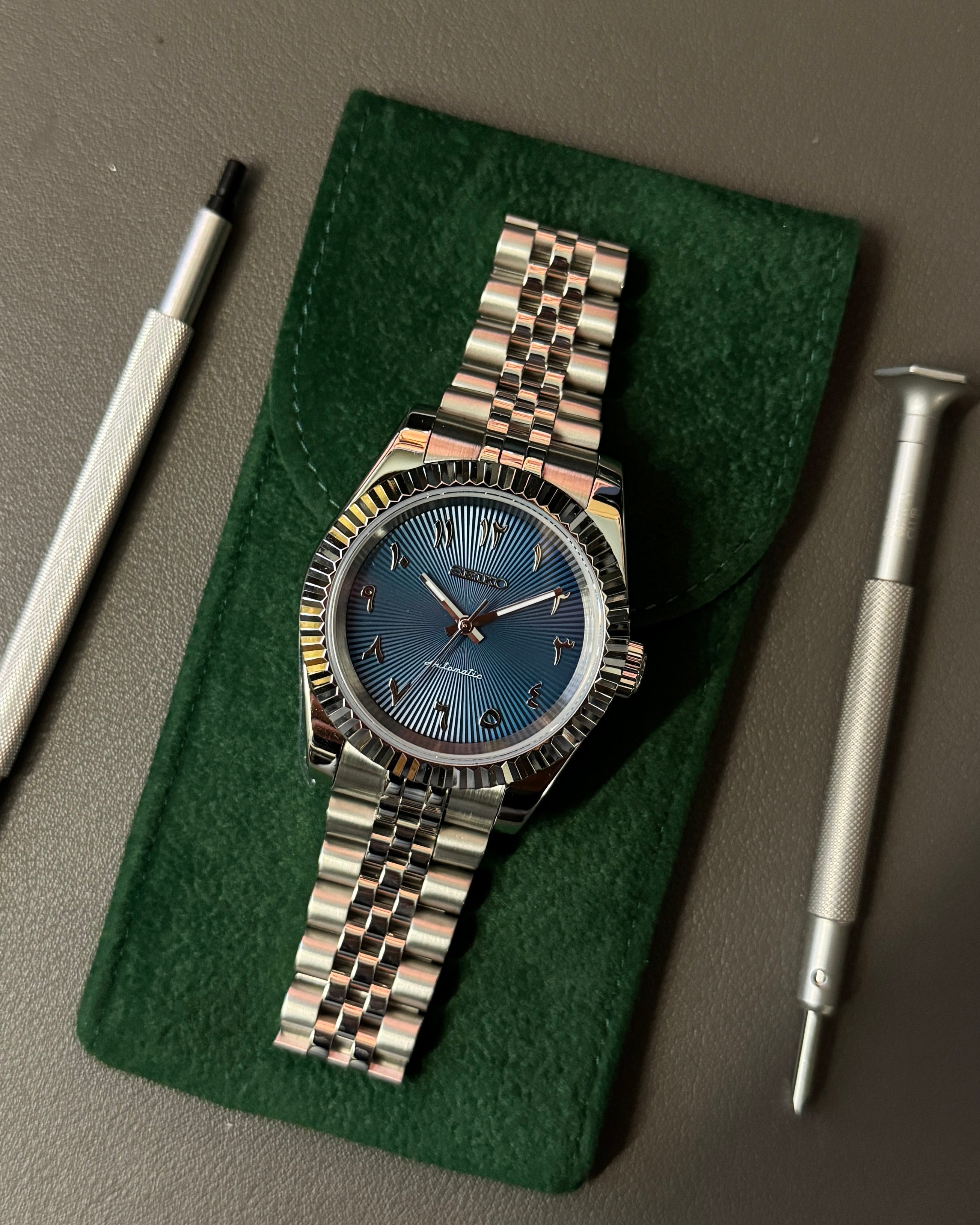 Seikojust "Steel blue" NH35