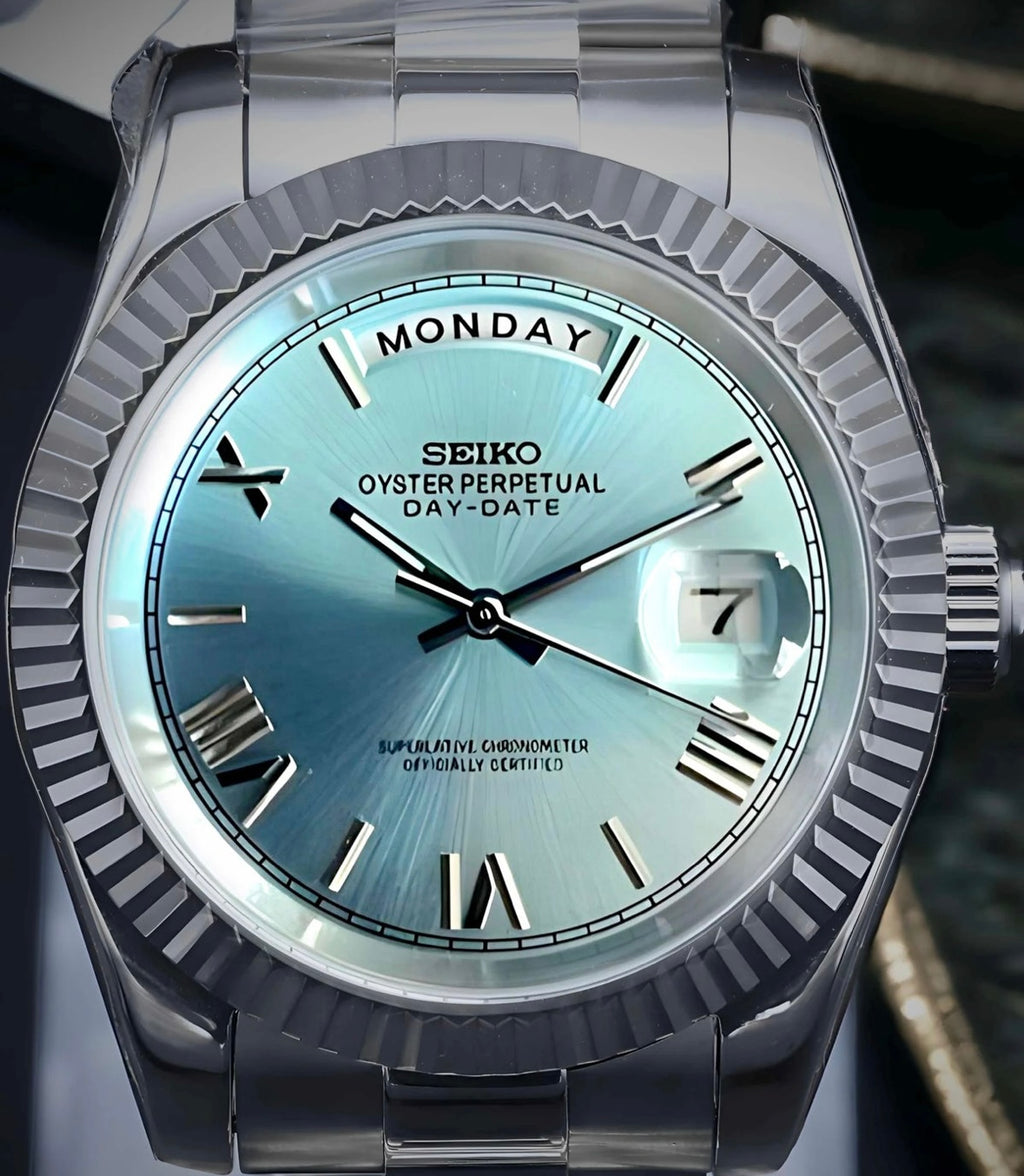 Seikodate "Steel ice blue roman" NH35