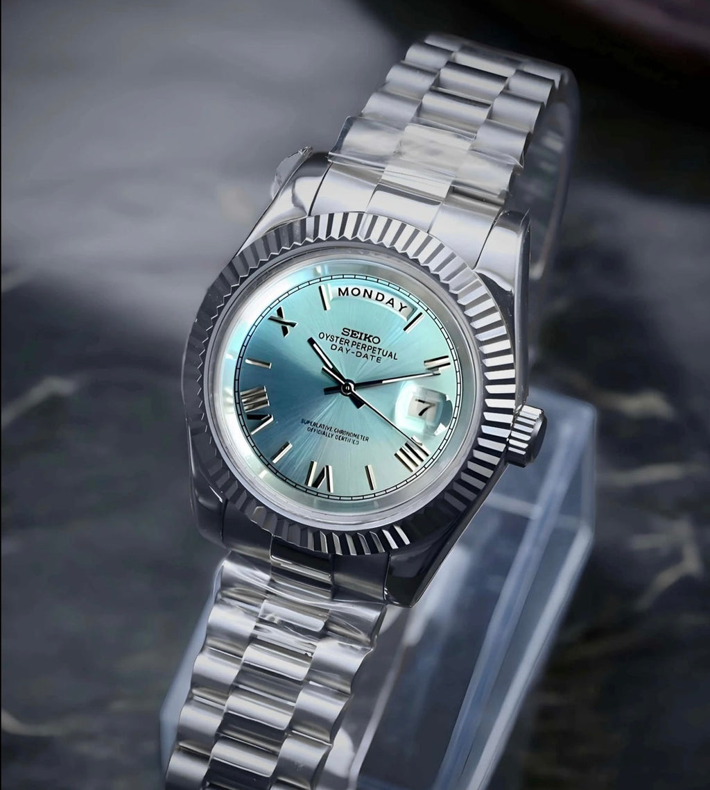 Seikodate "Steel ice blue roman" NH35