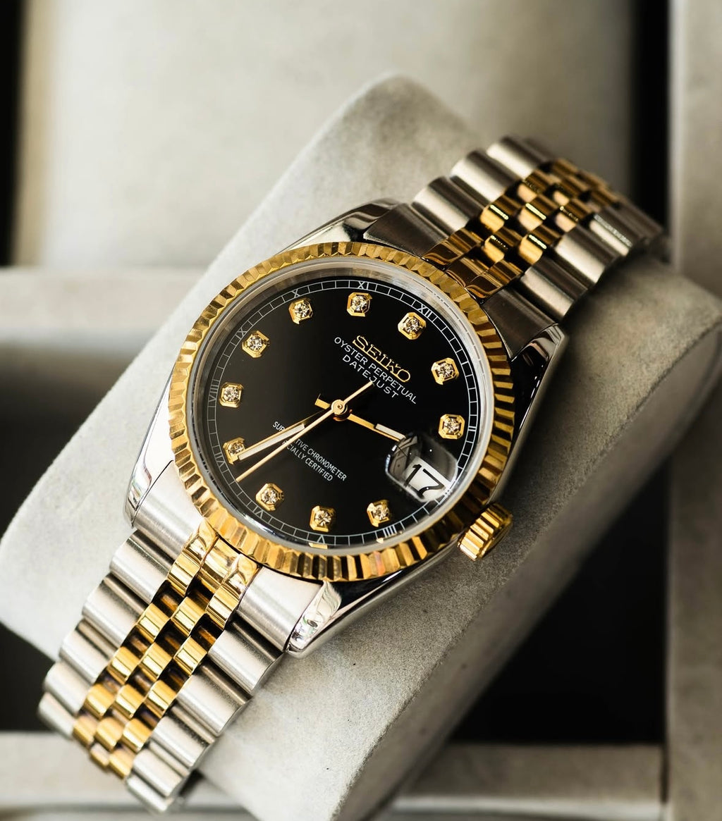 Seikojust "Two tone gold black" NH35