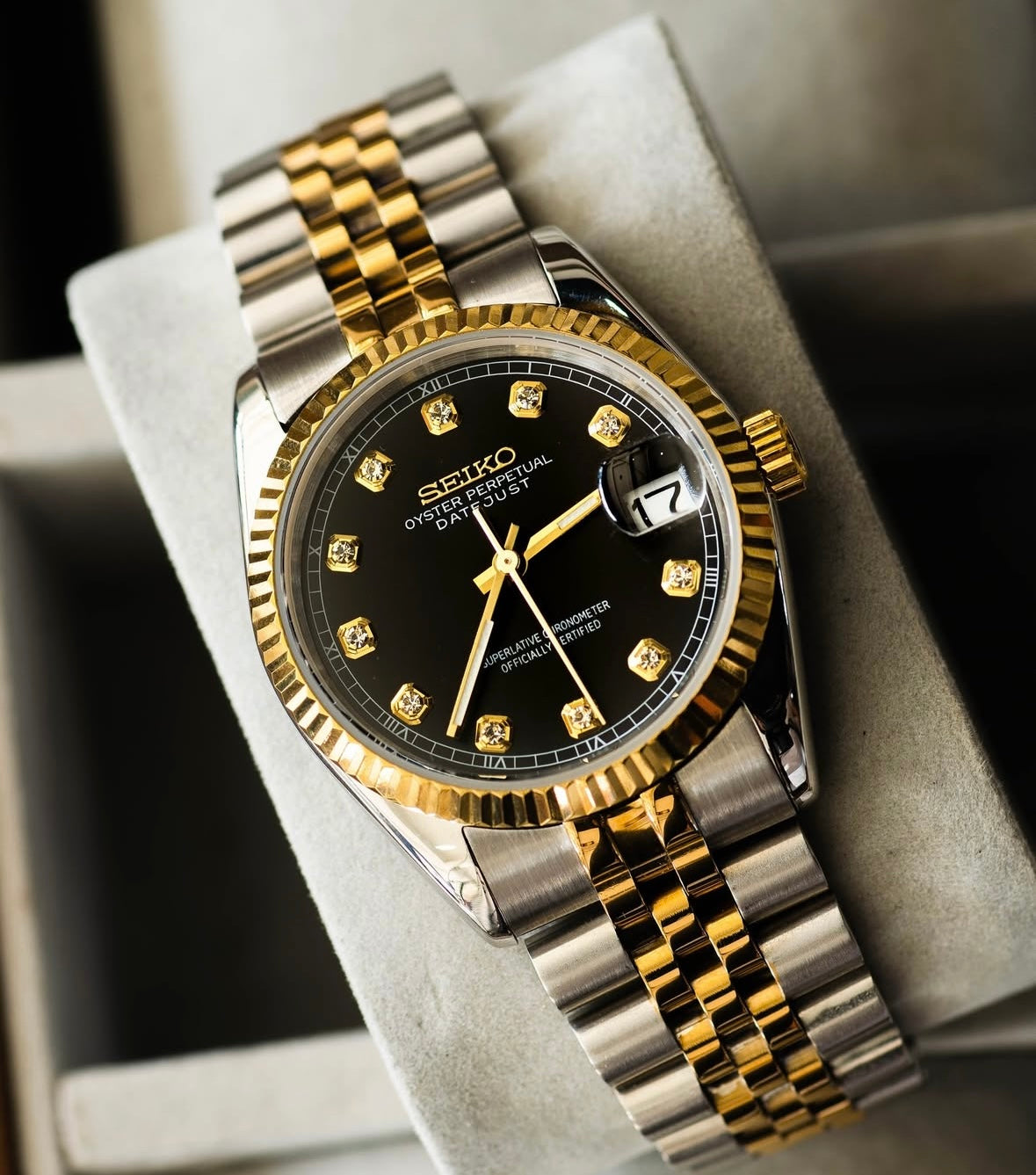 Seikojust "Two tone gold black" NH35