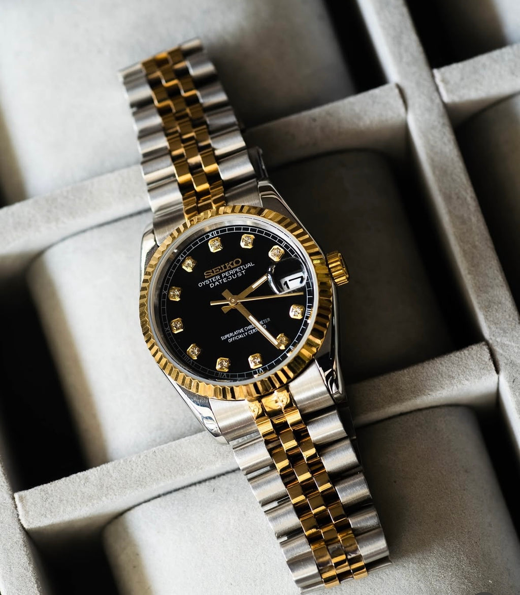 Seikojust "Two tone gold black" NH35