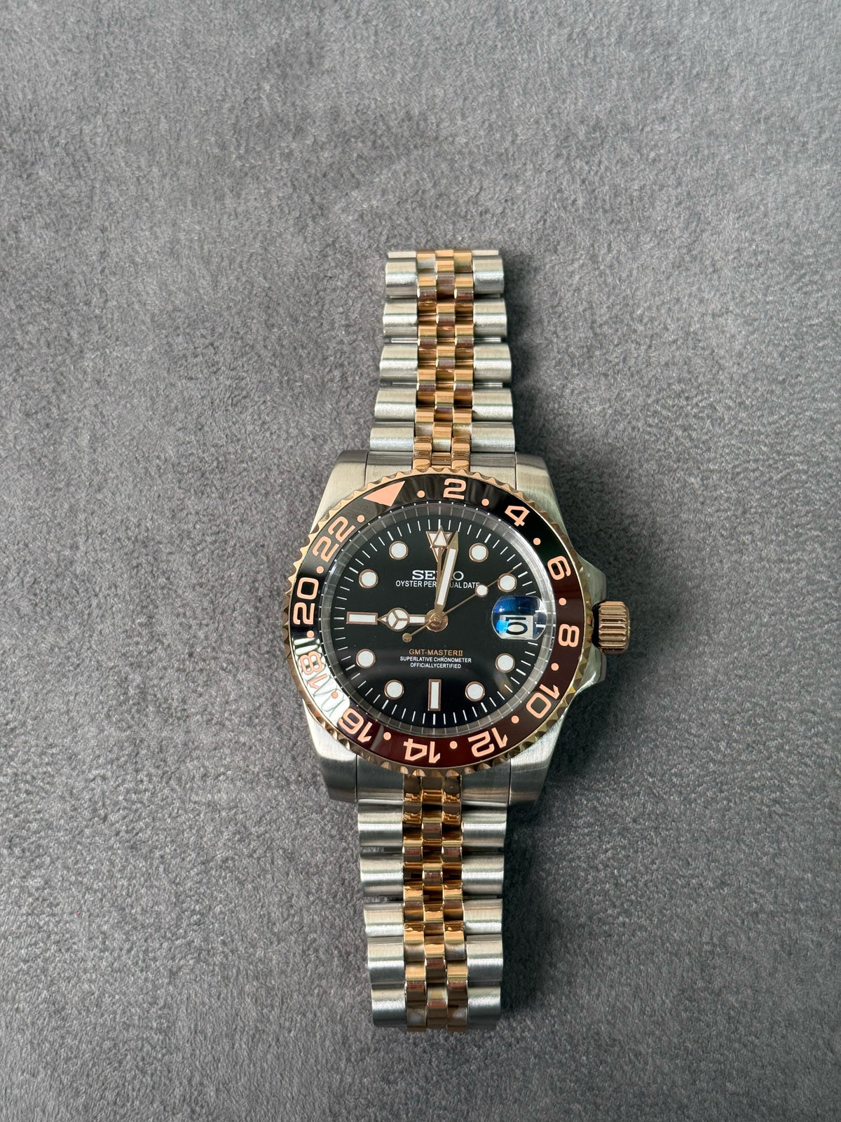 Seikomod GMT "Rootbeer" NH34