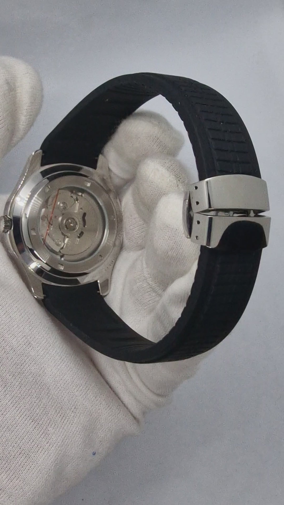 Seikotilus "Silver black" NH35