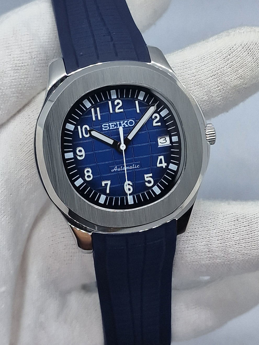 Seikotilus "Steel blue" NH35