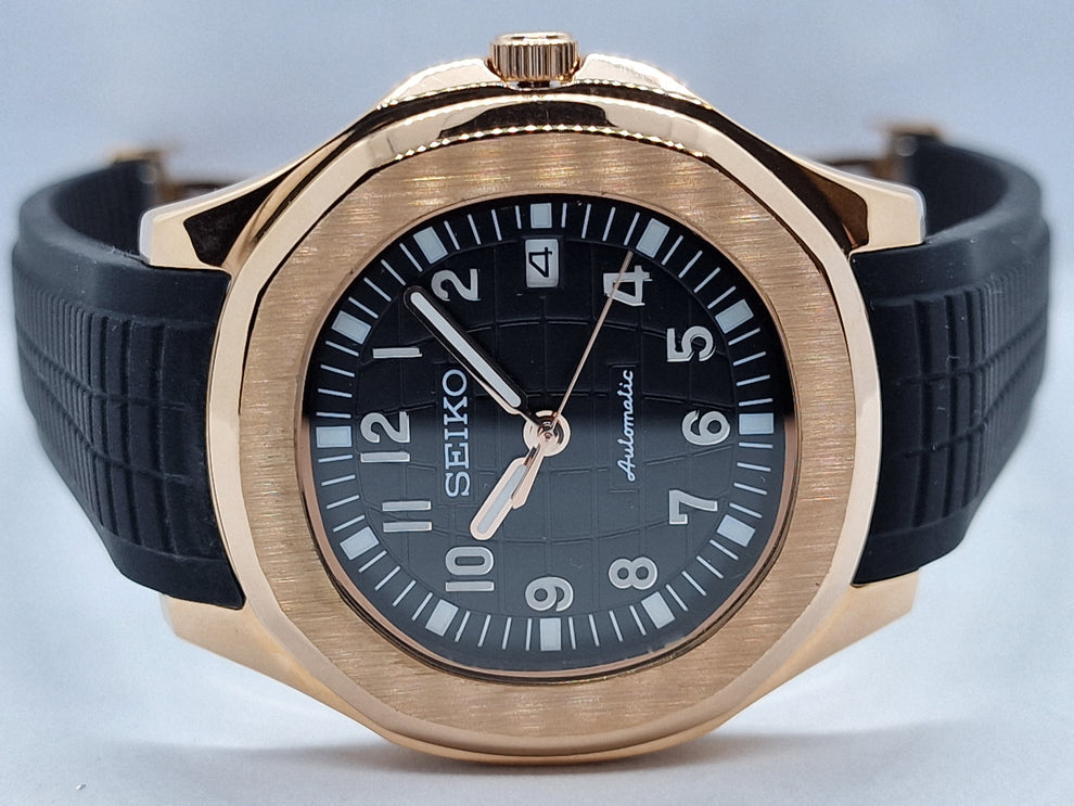 Seikotilus "Black rose gold" NH35