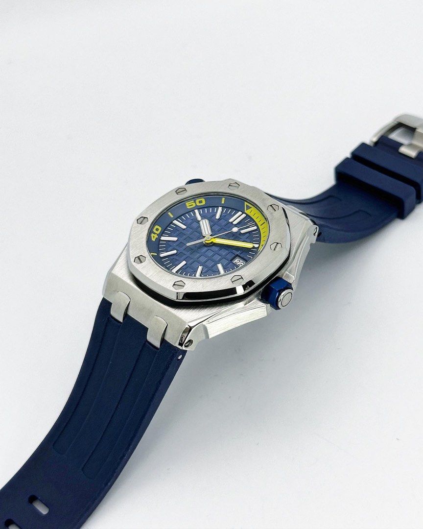 Seikoak "Blue steel yellow hand" NH35