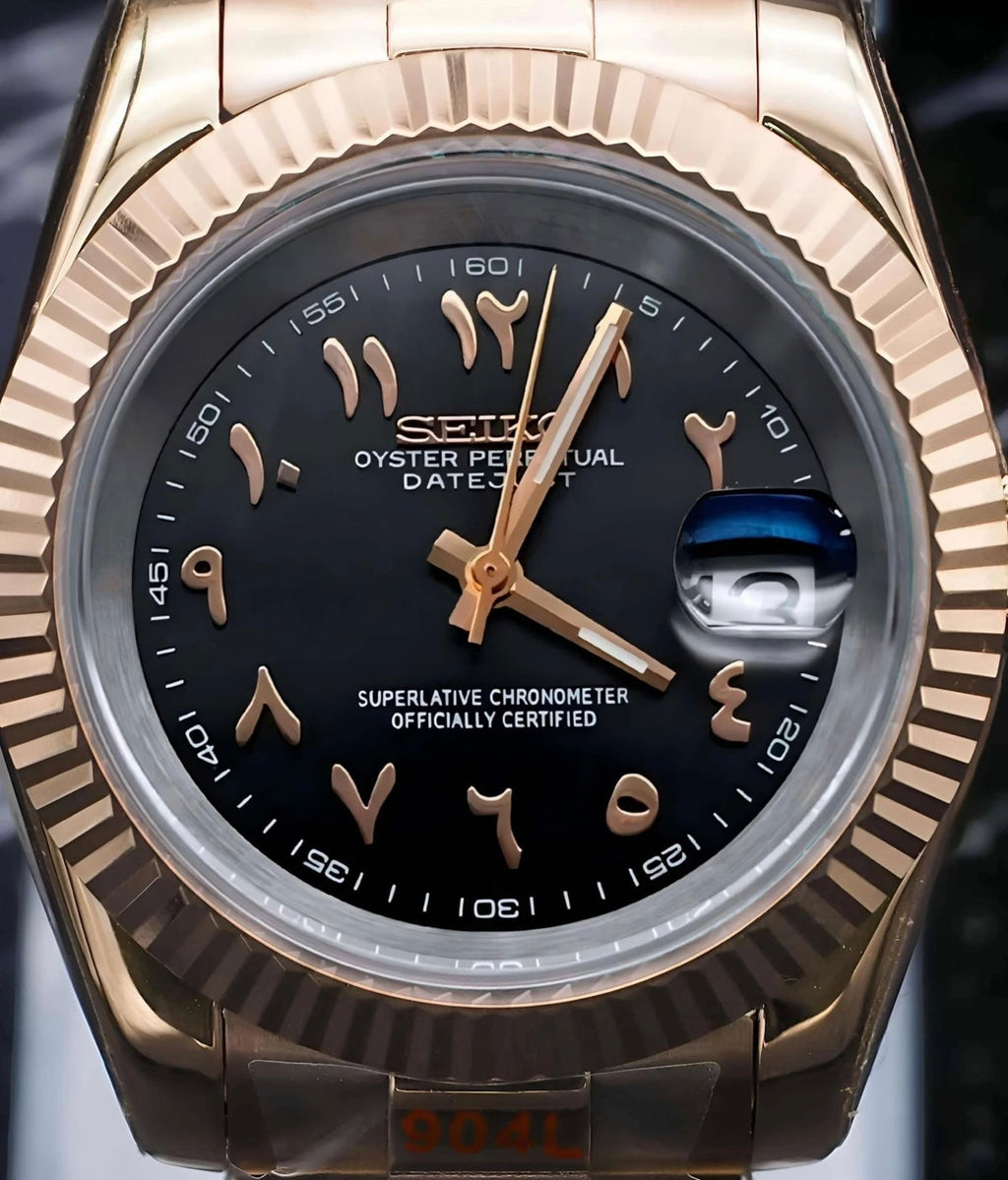 Seikojust "Rose gold brown" NH35