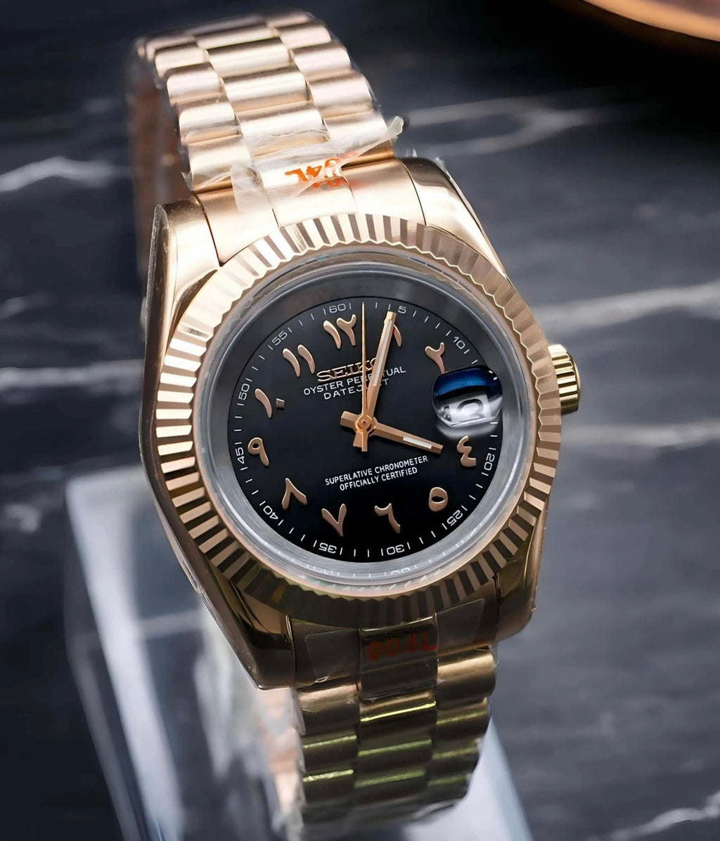 Seikojust "Rose gold brown" NH35