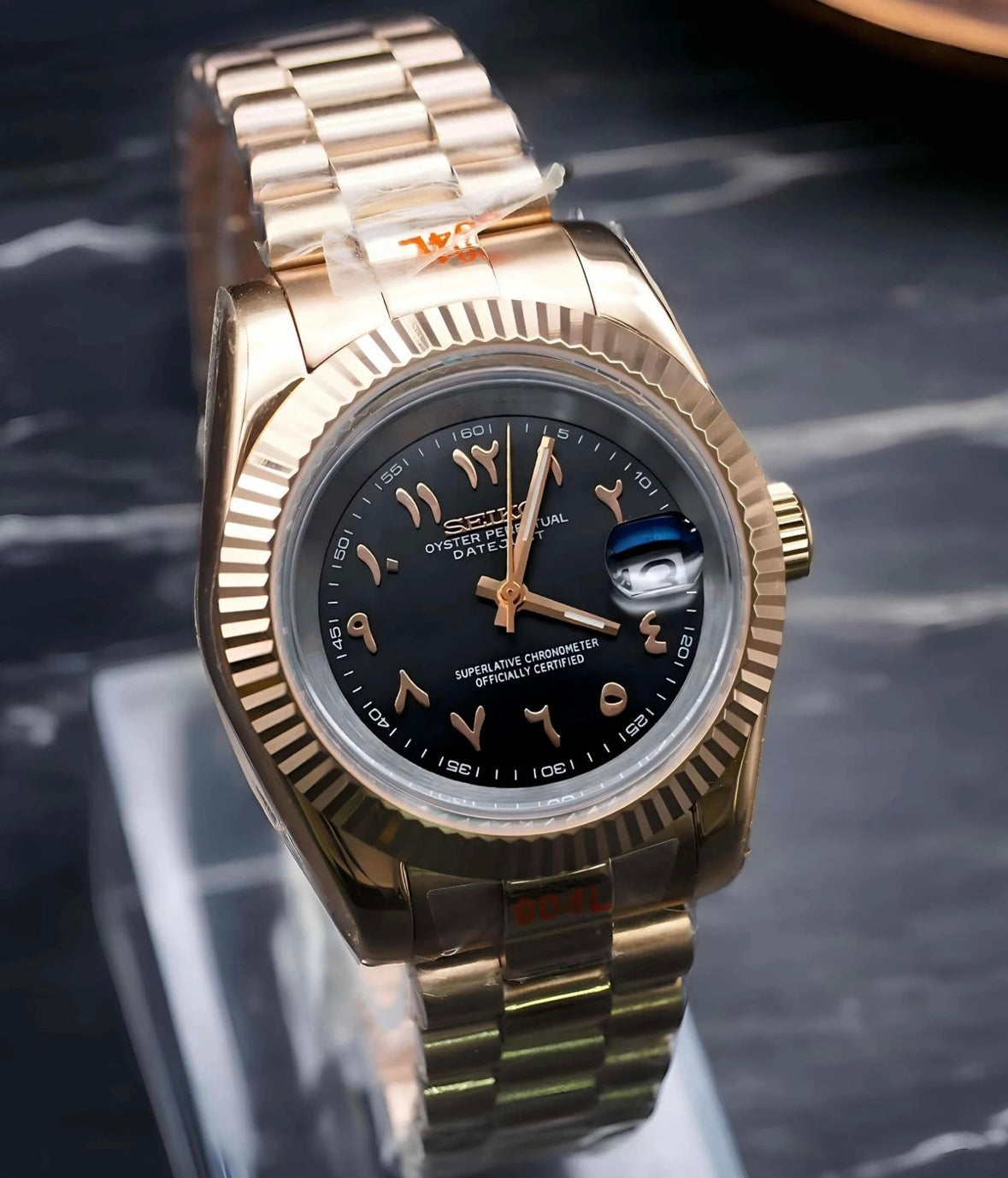 Seikojust "Rose gold brown" NH35