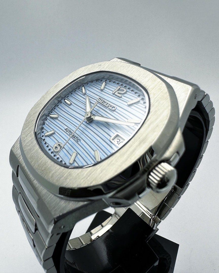 Seikotilus "Steel light blue" NH35