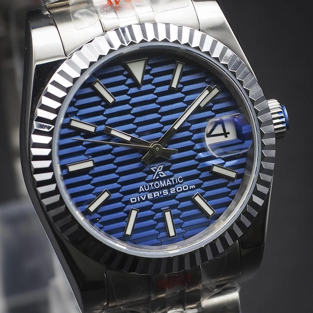 Seikojust "Steel blue texture" NH35