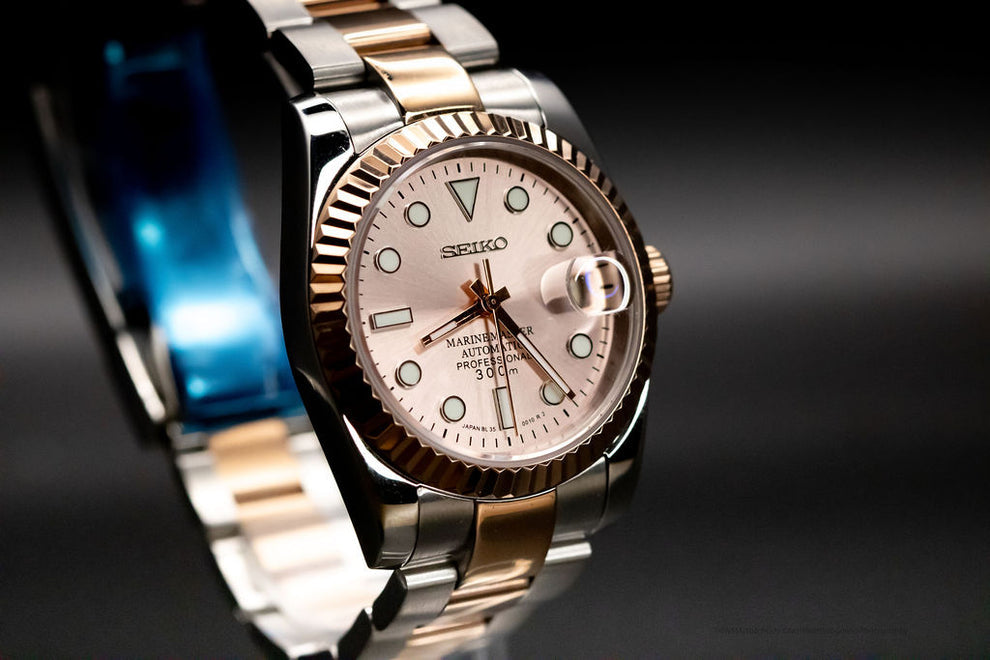 Seikojust "Two tone rose gold rose" NH35