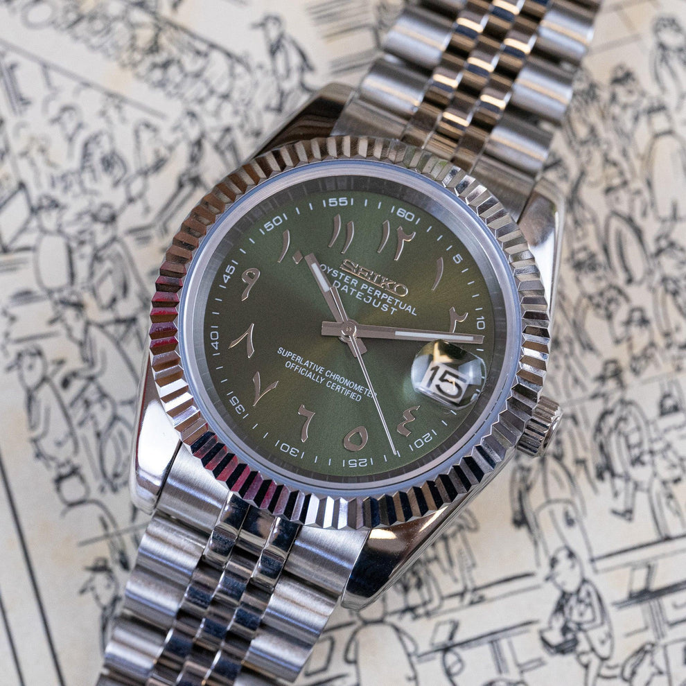 Seikojust "Steel olive" NH35