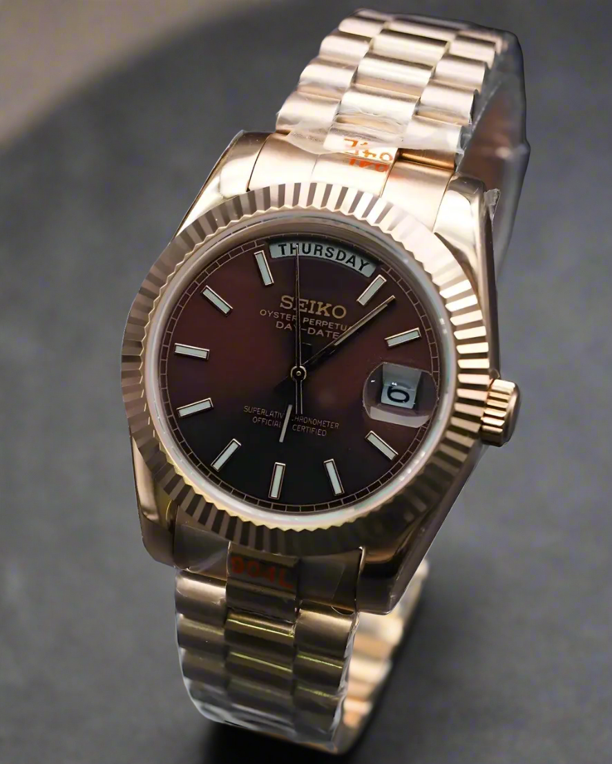 Seikodate "Rose gold brown" NH35