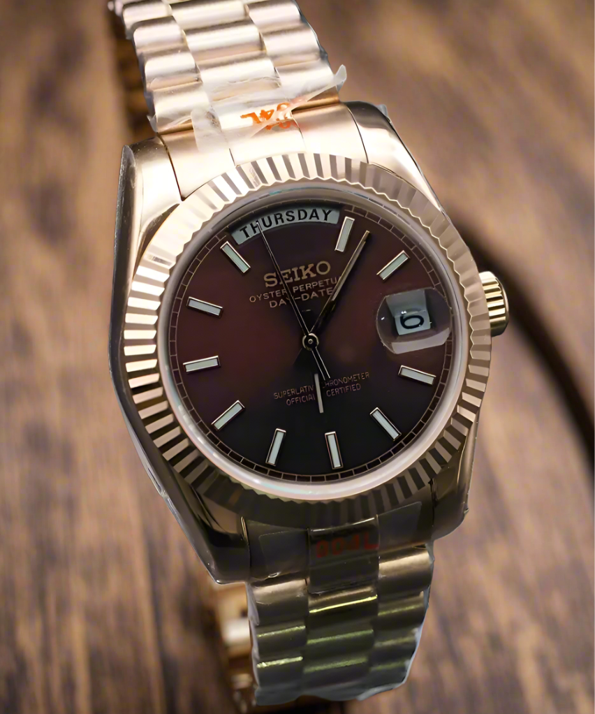 Seikodate "Rose gold brown" NH35