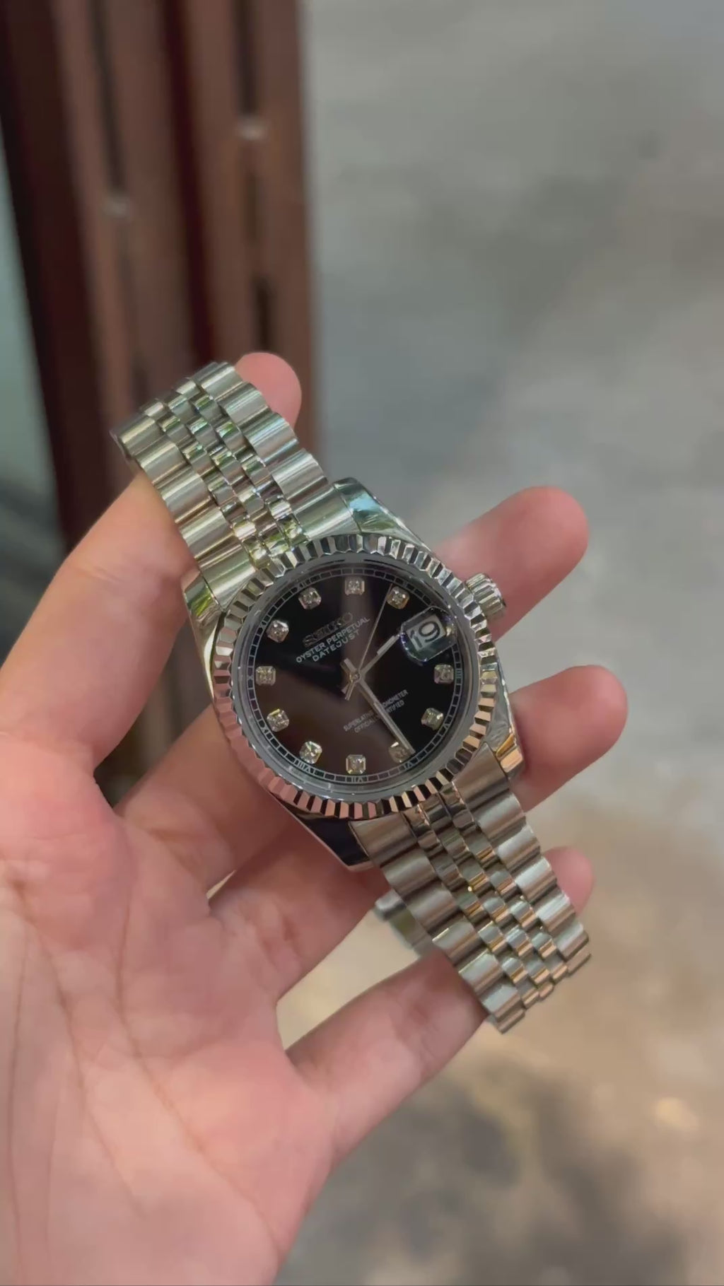 Seikojust "Steel black" NH35